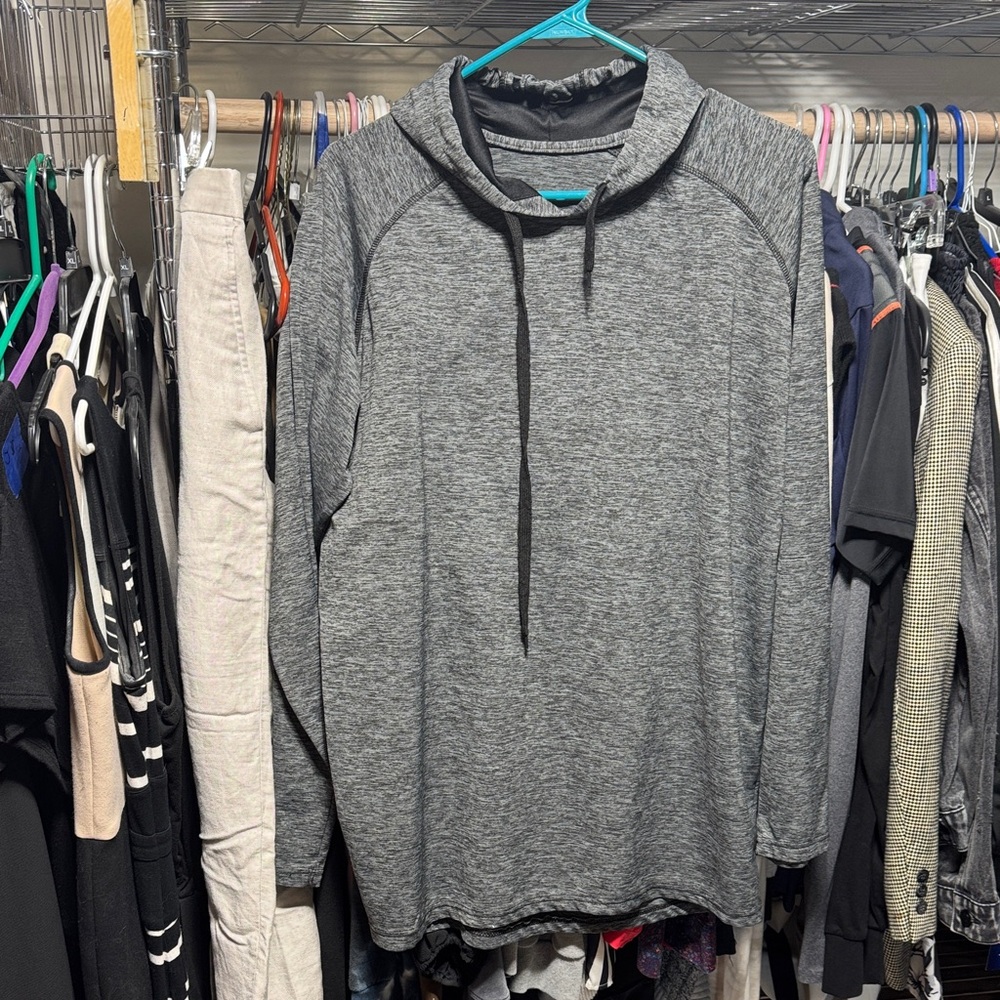 Gray Men's Hoodie Shirt